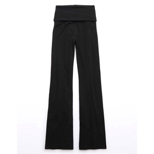 Leggings en coton à taille haute et jambes larges pour femmes, pantalons de yoga élastiques à pattes d'éléphant, pantalons de sport push-up, collants évasés pour la salle de sport - Product Image 5