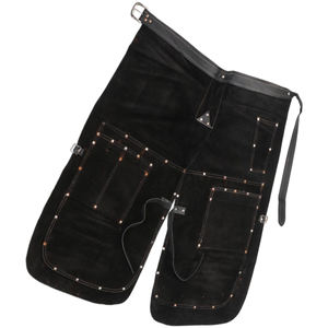 Chapas de gamuza personalizadas para delantal de cuero resistente de herrador Cuchillo de costura reforzado Trabajo de forja de bolsillo Resistente a cortes de larga duración - Product Image 4