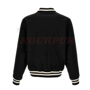 Nouvelle arrivée de veste de baseball Letterman pour hommes veste à col montant avec design de poche à un prix raisonnable - Product Image 2
