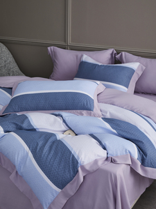 Ensembles de couettes modernes en microfibre Tencel Feuille de vente directe d'usine pour chambre familiale Prix compétitif - Product Image 4