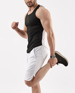 Camiseta sin mangas atlética de secado rápido para hombre, para entrenamiento de gimnasia, rendimiento deportivo, transpirable, sin mangas, camisa de entrenamiento bordada informal - Product Image 6