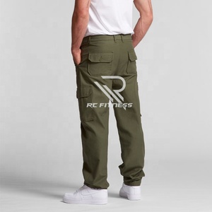 Men's Casual Fitness <b>Jogger</b> Pants Moto <b>Jogger</b> with Left-Side Open Pocket Waterproof 85% <b>Polyester</b> 15% Spandex Canvas - Product Image 2