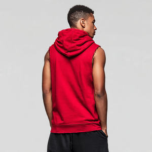 Sublimation <b>Sleeveless</b> Hoodie <b>Men</b> Workout Fitness Wear Printed Hoodies <b>Men's</b> Gym <b>Sleeveless</b> Hood Singlet Top <b>Mens</b> - Product Image 6