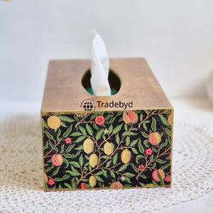 Tradebyd Handcrafted <b>Square</b> <b>Wooden</b> Enamel Printed Eco-Friendly Tissue <b>Box</b> & Holder for Home Hotel Restaurant - Product Image 6