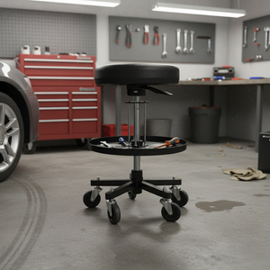 Chaise roulante avec plateau pour outils ITA, tabouret roulant, siège réglable, durable, confortable, grand siège épais, 305x59mm, 159kg/350 Lbs, modèle - Product Image 1
