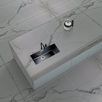 CARREAUX DE DALLE EN PORCELAINE ÉMAILLÉE POLI 1200 MM X 2400 MM CARREAUX DE COMPTOIR MURAUX SURFACE BRILLANTE GRANDES DALLES