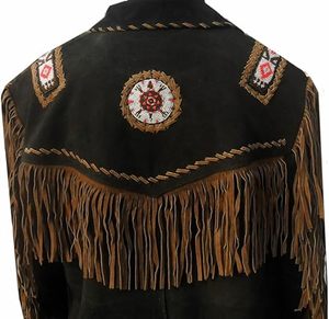 OEM/ODM calidad superior Western Cowboy chaquetas de cuero de piel de vaca para los hombres - Product Image 4