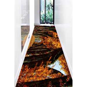 Alfombra Estampada con Paisaje Otoñal - Decoración Inspirada en la Naturaleza, Alfombra Suave No Tejida - Product Image 4