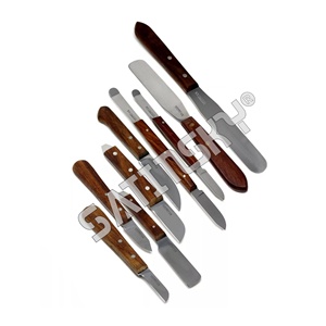 Juego de 3 Espátulas Manuales para Mezclar y Modelar Cera Dental, Instrumentos Médicos Quirúrgicos Dentales para Técnicos de Odontología, Laboratorio de Modelado - Product Image 2