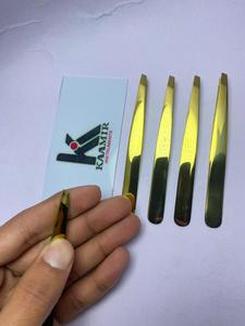 Pinzas de Cejas de Acero Inoxidable Puntiagudas de Alta Precisión KAAMIR INSTRUMENTS, Herramienta de Depilación Ligera, Reutilizable y Ecológica - Product Image 2