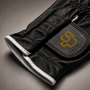Gants de golf en cuir Cabretta de qualité supérieure, respirants, avec fermeture auto-agrippante, logo personnalisé, gants de sport pour le golf - Product Image 2
