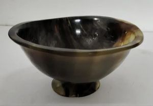 AALIYAN IMPEX-Tazón redondo hecho a mano para servir ensalada de cuerno de búfalo natural para servir dulces, aperitivos o dulces a precio muy bajo - Product Image 3