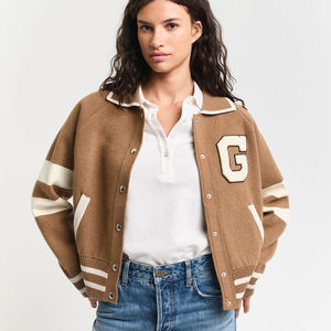Veste universitaire unisexe de style baseball, corps en laine, manches en simili cuir, broderie personnalisée pour équipe sportive, nom personnalisé de l'équipe - Product Image 1