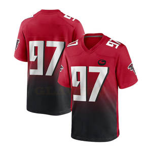 Ensemble de maillots de football américain Quick Dry Sports Wear Online Sale Breathable Plus Size Blank Pattern Shirts and Tops - Product Image 1