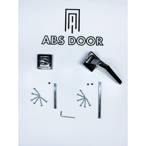 Porte en acier ABSDOOR, design moderne, ensemble de poignées en métal pour la direction droite, pour les salles de WC, les villas, les hôtels et les appartements, Turquie - Product Image 4