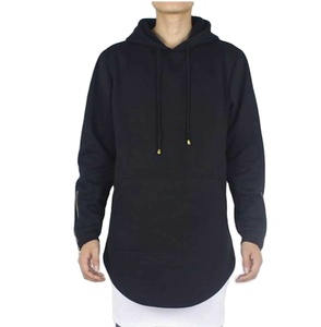 เสื้อถักแบบสวมหัวมีฮู้ดตัวยาวสำหรับผู้ชายสีทึบระบายอากาศได้ดี - Product Image 2