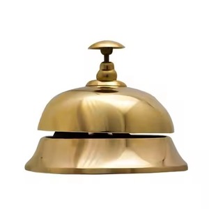 Cloche de table de réception en laiton avec motif de grenouille décorative nautique et article cadeau - Product Image 4