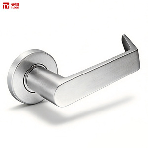 Serrure de porte Tianyi à levier coudé à 90 degrés, base fendue, pour projet de porte en bois, bureau, couloir, finition satinée, quincaillerie - Product Image 2