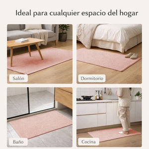 Tapis de bain en microfibre chenille absorbante, antidérapant, lavable, pour la douche - Product Image 5