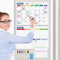 Autocollant de calendrier magnétique Planificateur hebdomadaire Bloc-notes pour réfrigérateur Décoration de réfrigérateur avec design personnalisé