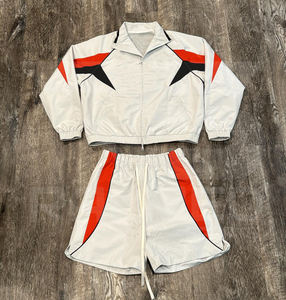 Veste coupe-vent de haute qualité avec bande réfléchissante, poches fonctionnelles à fermeture éclair, vêtements de sport, survêtement pour hommes - Product Image 3