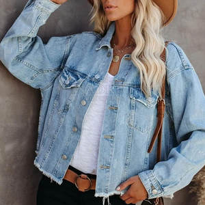 In New Stock <b>Soft</b> Fabric Made <b>Women</b> <b>Jeans</b> Jacket Casual Wear <b>Jeans</b> Jacket Outdoor Use <b>Jeans</b> Jacket - Product Image 5