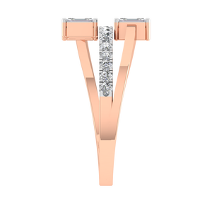 925 argent Sterling VVS Moissanite bague de mariage émeraude coupe broche réglage plaqué rhodium bijoux fins pour femmes OEM ODM - Product Image 2