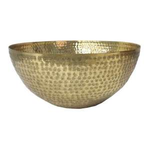 Elegante tazón de servir de metal martillado para una elegante presentación de comida en bodas, banquetes y celebraciones - Product Image 3