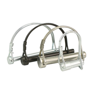 Goupille de sécurité à ressort en acier au carbone zingué, goupille à dégagement rapide en acier inoxydable 304 316, goupille de verrouillage en forme de D pour câble - Product Image 1