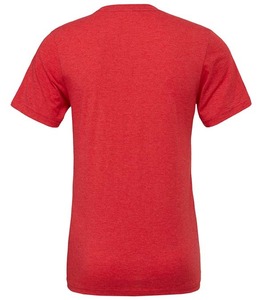 T-shirt à col rond rouge Next Level pour homme Tri Blend T-shirt en jersey fin doux et extensible Next Level-T-shirt à col rond Tri-blend Athletic - Product Image 2