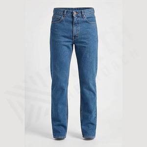 กางเกงยีนส์ทรงตรงผู้ชายแบบลำลอง ไซส์ใหญ่ ผ้ายีนส์ยืด ผลิตคุณภาพสูง สีตามสั่ง สตรีทแวร์ระดับพรีเมียม - Product Image 1