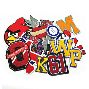 3D vêtements or applique art produit camp école uniforme nom tissu patch coudre tissé emblème badge - Product Image 4