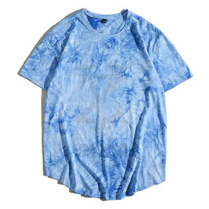 T-shirts surdimensionnés pour hommes à motif uni, vente en gros, 220 grammes, tissu tricoté, service OEM - Product Image 2
