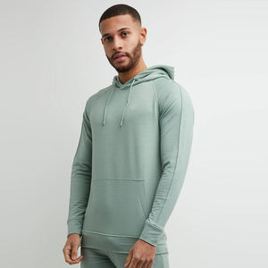 เสื้อสเวตเตอร์มีฮู๊ดของผู้ชาย,เสื้อสเวตเชิ้ตไม่มีลายโลโก้ทรงหลวมลำลองใส่ได้ทั้งชายและหญิง - Product Image 5