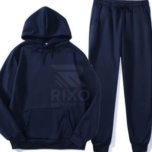 Conjunto Deportivo de 2 Piezas para Hombre Rixo Enterprises, 100% Algodón, Transpirable, de Secado Rápido, Ligero, Sudadera con Capucha Informal y Pantalones Deportivos - Product Image 4
