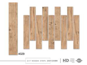 Azulejos vitrificados digitales esmaltados, 200X1200mm, tipo de placa de madera, retro y serie de diseño único para decoración de interiores y exteriores - Product Image 6