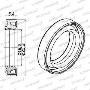 Sello SLMT02 para Mitsubishi / Hyundai KM-175; KM-175, KM-176; KM-175-5, KM-177 (-12); KM-175-5, KM-177 (-12-1), Última versión; - Product Image 2
