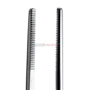 Pinzas de Bayoneta Adson de Acero de 16 cm, Pinzas Quirúrgicas Médicas para Apósitos, Punta Serrada de 1.7 cm, Reutilizables, para Uso Clínico en Hospitales y Quirófanos - Product Image 3