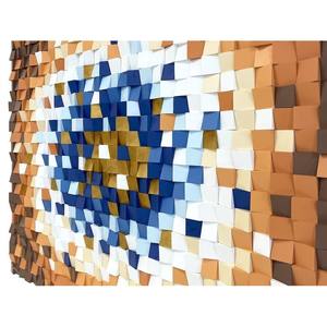 Décoration murale en mosaïque de bois Geode Panneaux muraux élégants en bois - Product Image 3