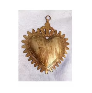 Moderno Adorno de Pared de Metal Puro con Sagrado Corazón Milagros, Colgante de Ángel, Decoración Navideña para el Hogar - Product Image 5