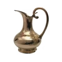 Pichet en cuivre pur or Design antique qualité solide cruche en cuivre pur en métal de grande taille pour l'eau potable