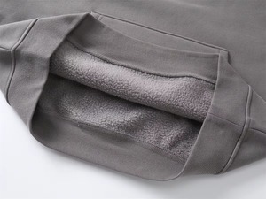 Blanc coupe régulière pull à capuche 250g polaire hiver brodé poche goutte épaule à capuche ensemble pour hommes femmes 2025 - Product Image 5