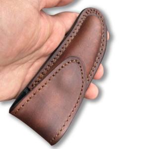 Funda de cuero de artesanía fina hecha en fábrica de alta calidad para cuchillos de hoja de 4 pulgadas - Product Image 3