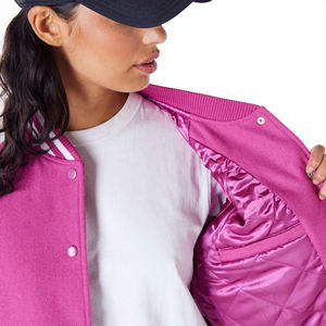 Top qualité en gros femme mode université vestes dernière conception Slim Fit femmes bouton plus proche Style université vestes - Product Image 4