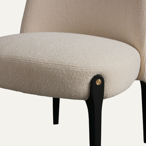 Chaise de salle à manger Liora, cadre en bois massif, rembourrée, style moderne de ferme, pour usage domestique et commercial - Product Image 2