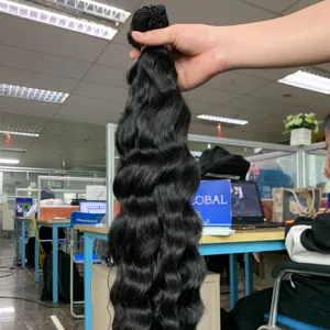 新产品天然波浪纬发100% 处女越南人发全彩色全尺寸双拉毛越南制造