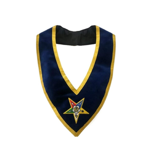 Worthy Patron Order of the Eastern Star OES Collar bordado 2025 Royal Blue Low MOQ Masonic Regalia Collar - Product Image 2