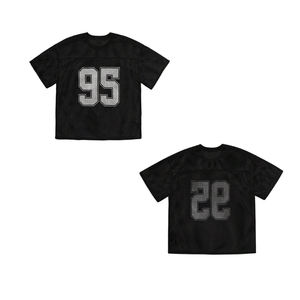 Nuevo diseño de manga corta, precio barato, tela de malla, camiseta de fútbol, totalmente personalizada, Boxy Fit, camiseta de fútbol para ropa de equipo - Product Image 1