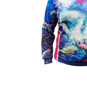 Vente en gros de chemises de pêche personnalisées professionnelles T-shirts de pêche à séchage rapide T-shirt de polo de pêche à manches longues - Product Image 3