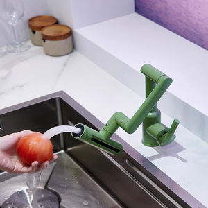 Lanzamiento de nuevo producto, grifo de baño de agua fría giratorio multifuncional, Adecuado para lavabos y bañeras, grifo verde - Product Image 2